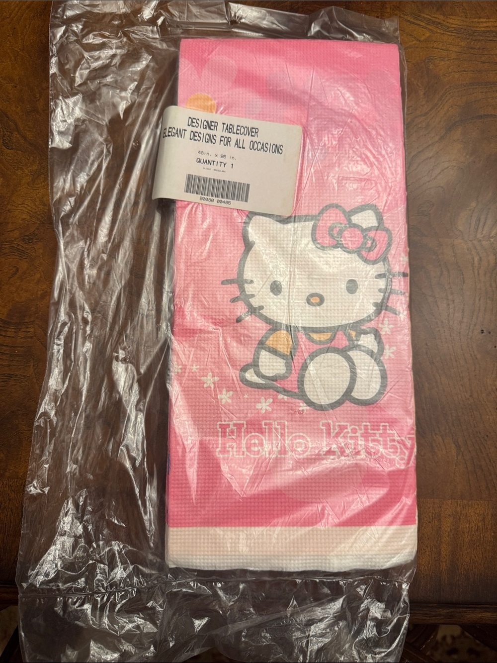 Vintage Hello Kitty Paper Sanrio 1976/2001 Party Tablecloth 48” x 96” NWT